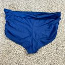 Catalina NWT  Swimwear Swim Bikini Bottom Blue Ruched Sides High Waist Size 2X Photo 3