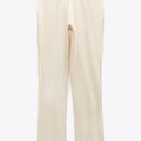 ZARA NWT  Cream FULL-LENGTH SATIN TROUSERS. Size Medium. Photo 6