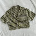 Brandy Melville Olive Green Plaid Vivian Top & Emerson Skirt Set Photo 1