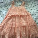 Orange Gingham Dress Size M Photo 0