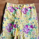 Ralph Lauren Classic  garden party capri pants size 14 Yellow 100% Cotton Photo 2