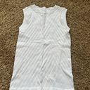 Aura White Fitted Tank Photo 0