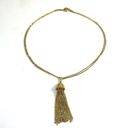 Monet  Chain Dangle Pendant Plus Size Friendly Gold Tone Necklace 23+" Box Clasp Photo 0