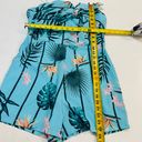 GUESS Turquoise Print Floral Strapless Romper Size M Photo 3