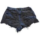 Abercrombie & Fitch Women’s  black distressed high rise cut off shorts Photo 2