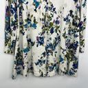 J.Jill  Pleated Back Floral Button Front Cardigan Sweater size Large Photo 7