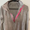 Under Armour Pre-Owned SM  Grey/Pink Athletic Long Sleeve Shirt Photo 2