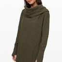 Lululemon Along the Way Dress Heathered Dark Olive Green Photo 0