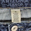 Arizona  Jeans Womens Juniors 11 Curvy Skinny Mid Rise Dark Wash Stretch Denim Photo 5