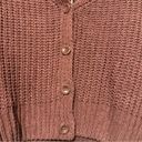 Love Tree NWT  maroon cropped sweater cardigan size S Photo 1