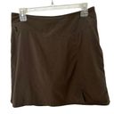 Patagonia Woman's Tech Fishing/Hiking Pull On Skort/Skirt Brown, Sz 6. Photo 0