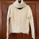 Juicy Couture , navy, trimmed cableknit, turtleneck wool, and alpaca sweater Photo 0