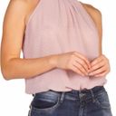 Elan  women’s lilac polka dot top sleeveless turtleneck sheer size medium Photo 0