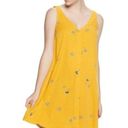 Popsugar  Yellow Floral‎ Button Front Dress Size Medium Photo 10