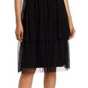 Dress the Population  Block Print Tiered Dress Black MultiColor Sequin Size XS Photo 0