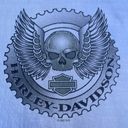 Harley Davidson Vintage  Winchester Virginia White Graphic Long Sleeve T-shirt Photo 3