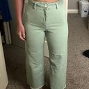 ZARA Marine Straight Green Pants Photo 3