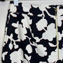 Kate Spade  Knee Length Pencil Skirt Black White Pink Floral Print Womens Size 6 Photo 9