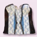 Frederick's of Hollywood  Blue Black And White Corset Top Photo 1