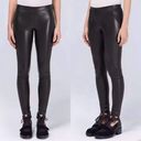 Wilfred Aritzia  Rebelle  Faux Leather Pants High Rise Black Leggings M Photo 1