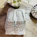 Wild Diva Lounge NEW Chained Clear Jelly Slides Photo 2