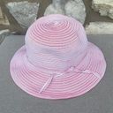 Pacific&Co San Diego Hat  red & white striped wide brim sunhat Photo 4