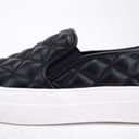 Soda Black Quilted Platform Sole Slip On Sneaker Photo 3