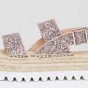 Bershka  Glitter Espadrille Flatform Sandal Sz 36 Photo 1