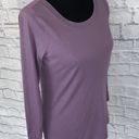 Xersion Longsleeve scoopneck athletic top purple sz small women Photo 4