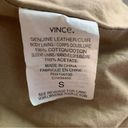 Vince Leather Utility Jacket Tan Sz Small Photo 5