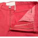 ma*rs NWT Mother Hustler Ankle Fray in  Red High Rise Bootcut Crop Jeans 25 Photo 3