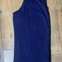 New York & Co. Soho Jeans Navy Tank Top with Keyhole Accent, Small Photo 3