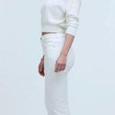 Madewell  Tall Kick Out Crop Jeans IN PURE WHITE SIZE 27 TALL Photo 2