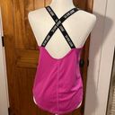 Nike Dri Fit pink Black Racerback Tank Small Just Do It Photo 2