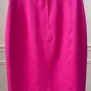 Escada Silk Pencil Skirt Barbie Hot Pink Fuchsia Magenta 36 S Photo 1