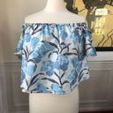 Keepsake  the Label Foundations Blue Floral Crop Swing Top S Photo 1