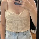 ZARA Bustier Gingham Tank Top Photo 2