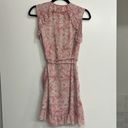 ALLSAINTS Priya Rose Pink Floral Ruffle Wrap Dress Photo 2