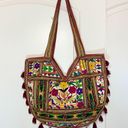 Ban Jara Vintage  Bag Embroidered Beaded Handmade Tote Bag Large Photo 1