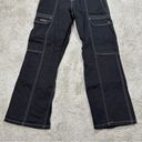 BDG  Urban Outfitters High Waisted Skate Jeans Cargo Baggy Washed Black Denim 28 Photo 5