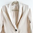 Mango MNG  Casual Long Sleeve Peak Lapel Single Breasted Blazer Jacket Tan Small Photo 1