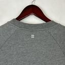 Sweaty Betty  Yoga Sweatshirt Crew Neck Size XS Grey Zen & Tonics Oversized Photo 6