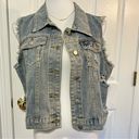 Amazon Denim Distressed Vest Photo 0