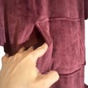 32 Degrees Heat 32 Degree Heat Mauve Wine Hooded Heavy Lounge Cozy Sleepwear Robe Women Sz S/M Photo 3