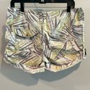 Calvin Klein Jeans  8 Medium Palm Print Roll Tab Shorts Photo 6