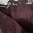 Sweaty Betty  athletic seem less workout short sleeve maroon t shirt. Size large Photo 5