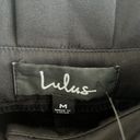 Lulus NWT  With Confidence Black Paper Bag Waist Pants Medium Photo 3