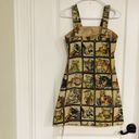 Cider  Women's Cat Lover Mini Dress Square Neck Sleeveless Multi Size XS NWT Photo 6