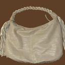 Big Buddha  awesome bag! Cream and brown chevron design with fringe and sparkle Photo 9