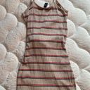 Windsor Nude Striped MIDI Dress Photo 1